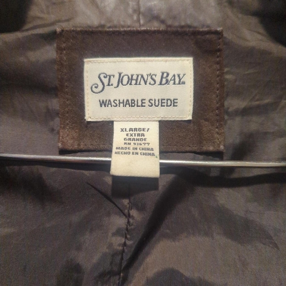 St. John's Bay Brown Suede Boho Western Zip-Front Jacket - Picture 3 of 6